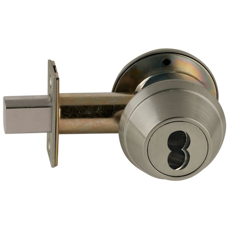 Schlage Grade 3 One-Way Deadbolt, Cylinder Outside x Blank Plate Inside, 2-3/4-in Backset, SFIC Prep, Less C B661B 619